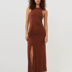 GANNI MIDI DRESS WITH RACERBACK